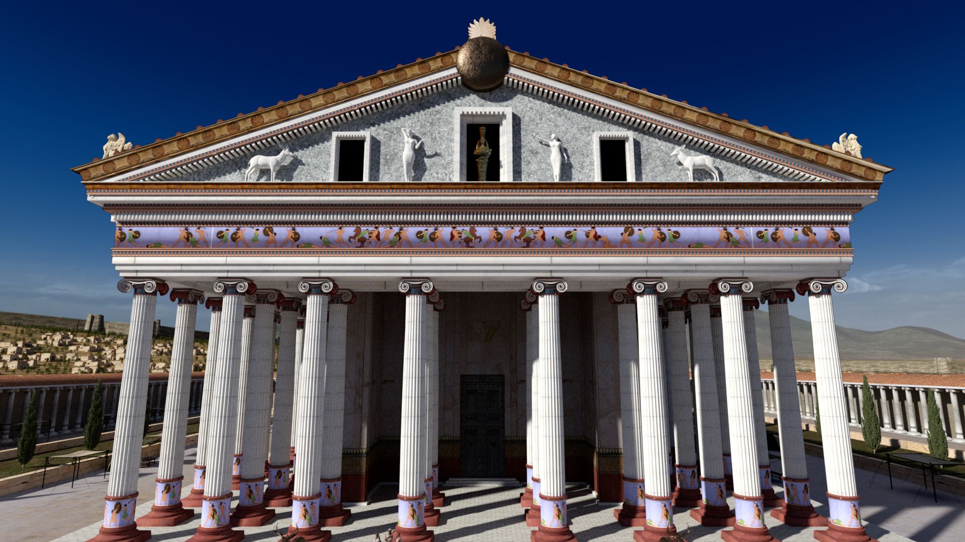 Imagen: Reconstrucción virtual del Templo